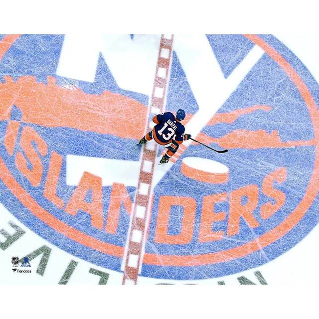 Framed Mathew Barzal New York Islanders Autographed Blue Alternate Adidas  Authentic Jersey