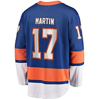 Maillot de joueur échappé à domicile des fanatiques Islanders New York Matt Martin - Royal