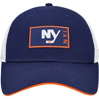 Casquette ajustable authentique Pro Rink Trucker Fanatics Royal New York Islanders pour hommes