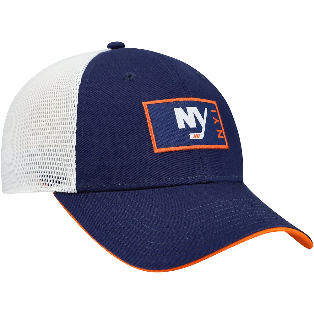 Casquette ajustable authentique Pro Rink Trucker Fanatics Royal New York Islanders pour hommes