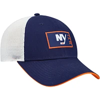 Casquette ajustable authentique Pro Rink Trucker Fanatics Royal New York Islanders pour hommes