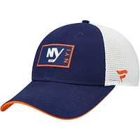 Casquette ajustable authentique Pro Rink Trucker Fanatics Royal New York Islanders pour hommes