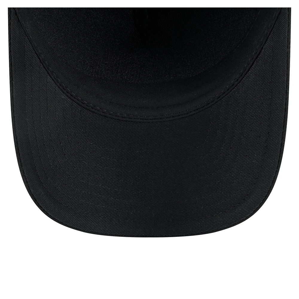 Men's New Era  Black New York Islanders Game Day Stealth Flag 9FORTY A-Frame Adjustable Hat