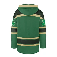Men's '47  Kelly Green New York Islanders St. Patrick's Day McLucky Superior Lacer Pullover Hoodie