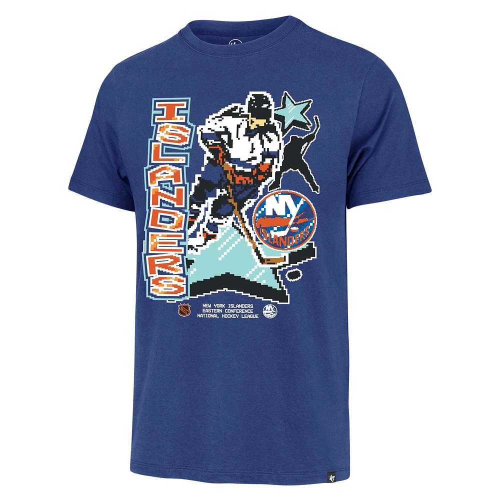 Men's '47 Royal New York Islanders Lamp Lighter Franklin T-Shirt