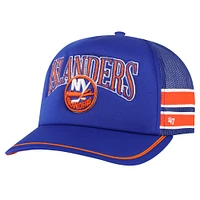 Casquette de camionneur à rayures latérales '47 Royal New York Islanders pour hommes