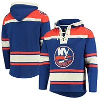 Men's '47 Royal New York Islanders Superior Lacer Pullover Hoodie