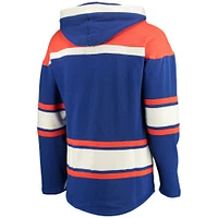 Men's '47 Royal New York Islanders Superior Lacer Pullover Hoodie