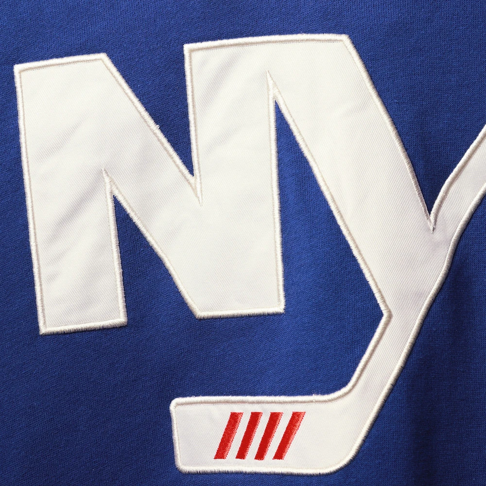 Men's '47 Royal New York Islanders Superior Lacer Pullover Hoodie