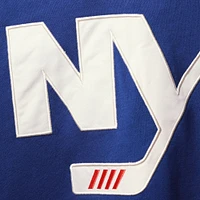 Men's '47 Royal New York Islanders Superior Lacer Pullover Hoodie