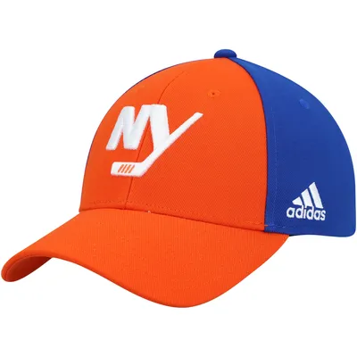 New York Islanders Mitchell & Ness Vintage Sharktooth Snapback Hat -  White/Royal