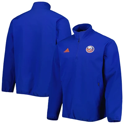 Veste adidas Royal New York Islanders COLD.RDY à quart de zip pour homme