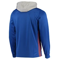 Men's adidas Royal New York Islanders Skate Lace AEROREADY Pullover Hoodie