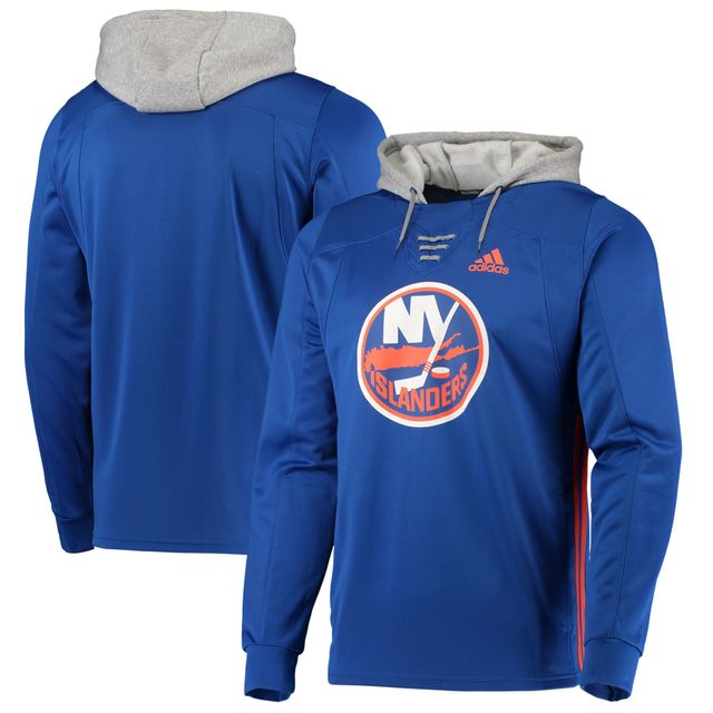 Sweat à capuche adidas Royal New York Islanders Skate Lace AEROREADY pour hommes