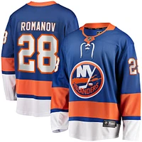 Maillot de joueur Breakaway Premier Fanatics Alexander Romanov pour hommes, bleu, New York Islanders