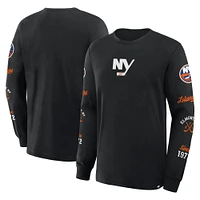 T-shirt à manches longues noir fanatiques pour hommes New York Islanders Boxed Legacy