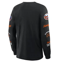 T-shirt à manches longues noir fanatiques pour hommes New York Islanders Boxed Legacy