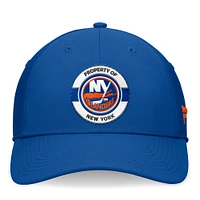 Casquette flexible bleue New York Islanders Authentic Pro Training Camp pour hommes