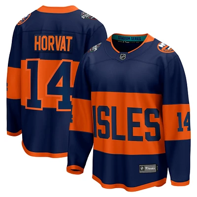 Men's Fanatics Bo Horvat Navy New York Islanders 2024 NHL Stadium Series Breakaway Player Jersey