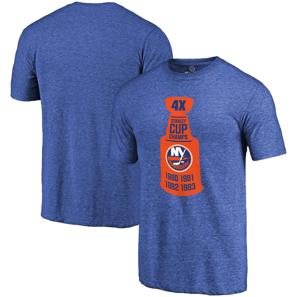 Men's New York Islanders Fanatics Branded Royal #1 Dad Long Sleeve