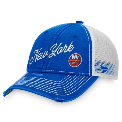 New York Islanders Fanatics Branded Vintage Sport Resort Trucker Snapback Hat - Royal