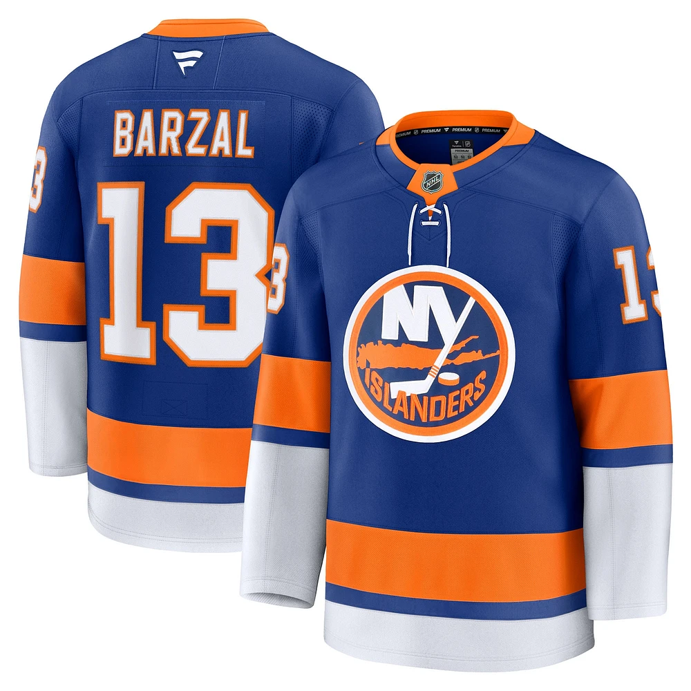 Maillot Premium à domicile des New York Islanders Fanatics Mathew Barzal Royal pour hommes