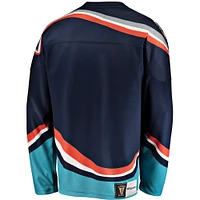 Men's Fanatics Navy New York Islanders Premier Breakaway Heritage - Jersey