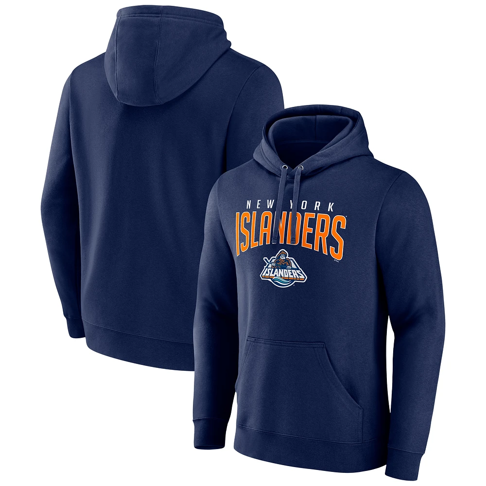 Men's Fanatics Navy New York Islanders Special Edition 2.0 Wordmark Pullover Hoodie