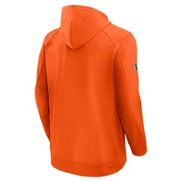 Men's Fanatics  Orange New York Islanders Authentic Pro Rink Fleece Pullover Hoodie