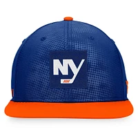 Casquette Snapback Authentic Pro Alternate Logo Fanatics Royal/Orange pour hommes des Islanders de New York