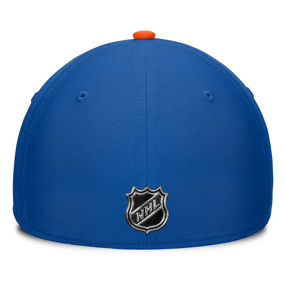 Casquette Fanatics pour homme Authentic Pro Rink Flex des Islanders de New York Royal/Orange