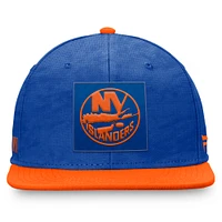 Men's Fanatics  Royal/Orange New York Islanders Authentic Pro Rink Snapback Hat