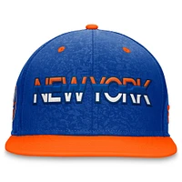 Men's Fanatics  Royal/Orange New York Islanders Authentic Pro Rink Two-Tone Snapback Hat