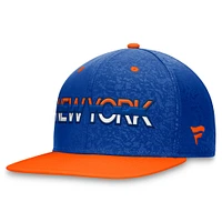 Men's Fanatics  Royal/Orange New York Islanders Authentic Pro Rink Two-Tone Snapback Hat