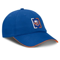 Casquette ajustable Fanatics Royal/Orange New York Islanders Authentic Pro Ripstop pour homme