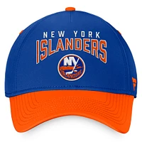 Men's Fanatics Royal/Orange New York Islanders Fundamental 2-Tone Flex Hat