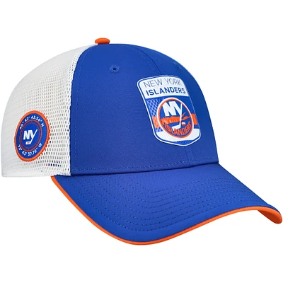 Men's Fanatics Royal/White New York Islanders Authentic Pro Draft Podium Trucker Adjustable Hat