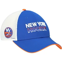 Men's Fanatics Royal/White New York Islanders Authentic Pro Rink Trucker Adjustable Hat