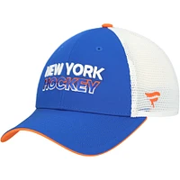 Men's Fanatics Royal/White New York Islanders Authentic Pro Rink Trucker Adjustable Hat