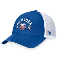 Casquette réglable Fanatics Royal/White New York Islanders Free Kick Trucker pour hommes