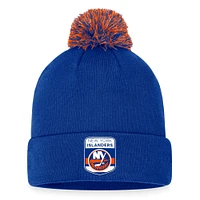 Men's Fanatics  Royal New York Islanders 2023 NHL Draft Cuffed Knit Hat with Pom