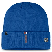 Bonnet en tricot à revers authentique Fanatics Royal New York Islanders pour hommes