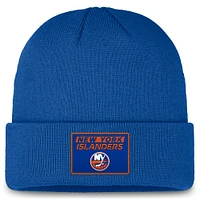 Bonnet en tricot à revers authentique Fanatics Royal New York Islanders pour hommes