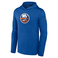 Sweat à capuche léger Fanatics Royal New York Islanders Authentic Pro pour hommes