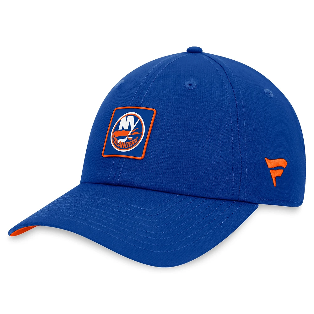 Casquette réglable authentique Pro Rink Fanatics Royal New York Islanders pour hommes