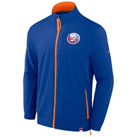 Men's Fanatics  Royal New York Islanders Authentic Pro Rink Coaches Full-Zip Jacket