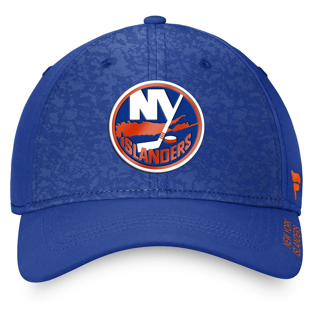 Casquette authentique Pro Rink Flex Fanatics Royal New York Islanders pour hommes