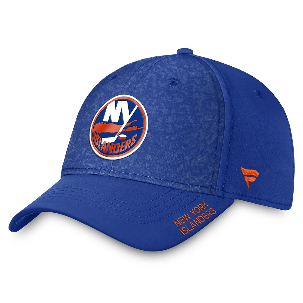 Casquette authentique Pro Rink Flex Fanatics Royal New York Islanders pour hommes