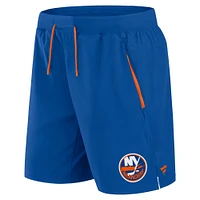 Short de performance authentique Pro Rink Fanatics Royal New York Islanders pour homme