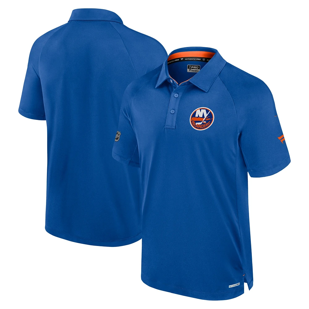 Polo authentique Pro Rink Fanatics Royal New York Islanders pour homme